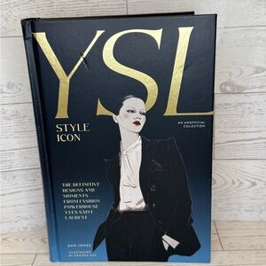 Yves Saint Laurent Fashion Moments Book - Black and Gold